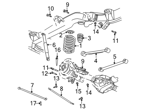 2006 Chevy SSR Rear Suspension Diagram