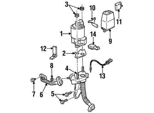 1998 Chevy Lumina EGR System, Emission Diagram 2 - Thumbnail