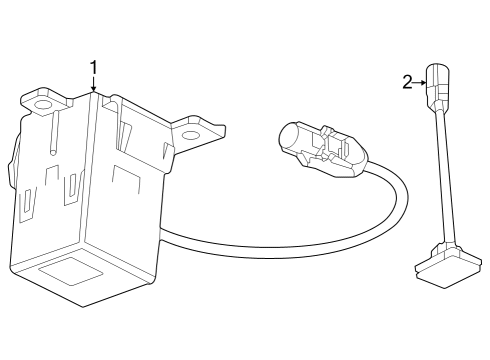 2023 GMC Canyon Communication System Components Diagram