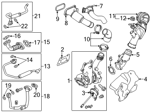 2015 Cadillac CTS Turbocharger Diagram 6 - Thumbnail