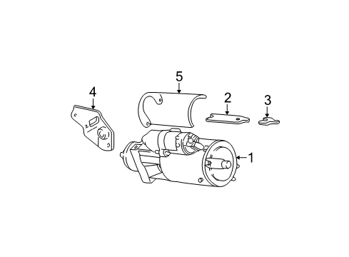 2004 GMC Safari Starter, Electrical Diagram