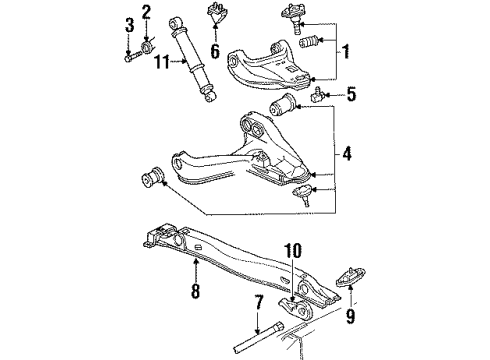 1992 GMC Jimmy Front Suspension, Control Arm Diagram 2 - Thumbnail