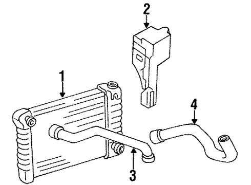 1987 GMC G1500 Radiator & Components Diagram