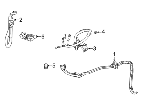 2021 Cadillac CT4 Battery Cables Diagram 1 - Thumbnail