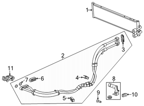 2020 Cadillac CT5 Trans Oil Cooler Diagram