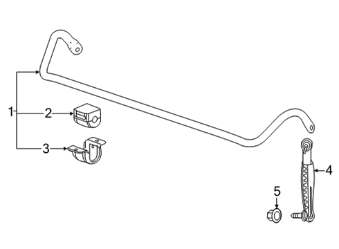 2022 Cadillac CT5 Stabilizer Bar & Components - Front Diagram 2 - Thumbnail