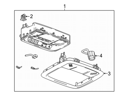 2021 Chevy Malibu Overhead Console Diagram