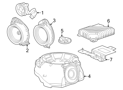 2024 Buick Encore GX Sound System Diagram