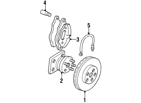 1996 Pontiac Firebird Front Brakes Diagram