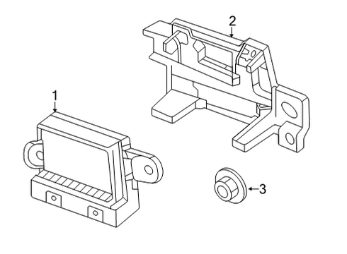 2024 Chevy Corvette MODULE ASM-PARK ASST CONT Diagram for 85665107