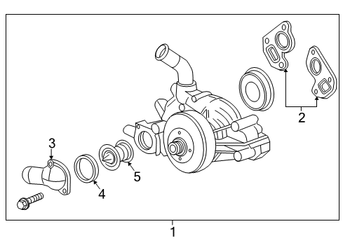 2006 Chevy SSR Cooling System, Radiator, Water Pump, Cooling Fan Diagram