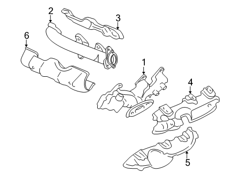 2004 Buick Rendezvous Exhaust Manifold Diagram 1 - Thumbnail