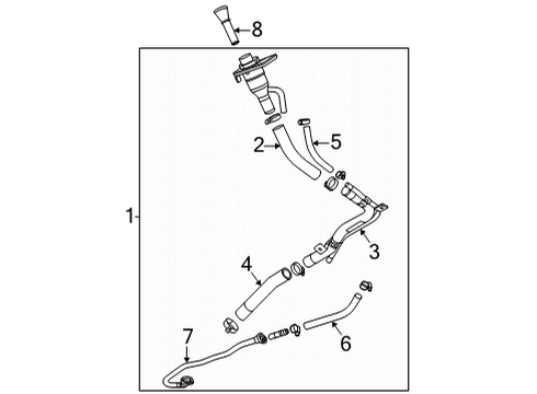 2022 Cadillac Escalade ESV Fuel Supply Diagram 1 - Thumbnail