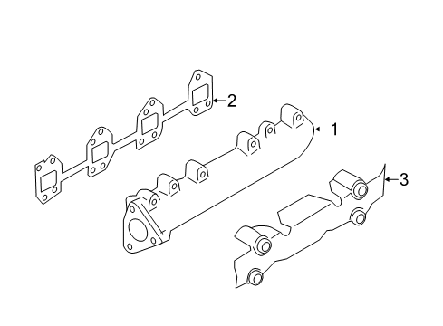 2012 GMC Sierra 3500 HD Exhaust Manifold Diagram 2 - Thumbnail