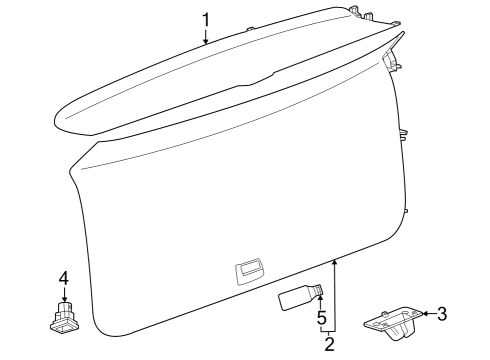 2023 Cadillac LYRIQ Interior Trim - Lift Gate Diagram