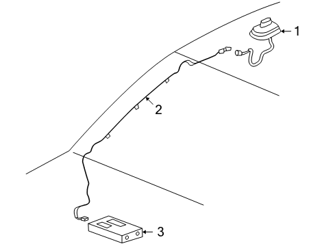 2005 Buick Rainier Antenna & Radio Diagram 1 - Thumbnail