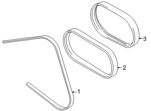 1999 Chevy Tracker Belts & Pulleys Diagram