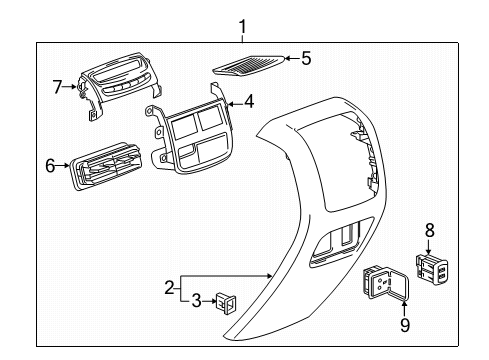 2019 Cadillac XT5 Hose Assembly, Heater Water Auxiliary Pump Diagram for 23253755