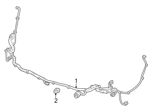 2024 Chevy Trax Electrical Components - Front Bumper Diagram