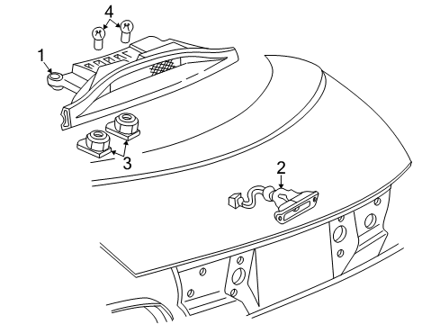 2005 Pontiac Sunfire High Mount Lamps Diagram