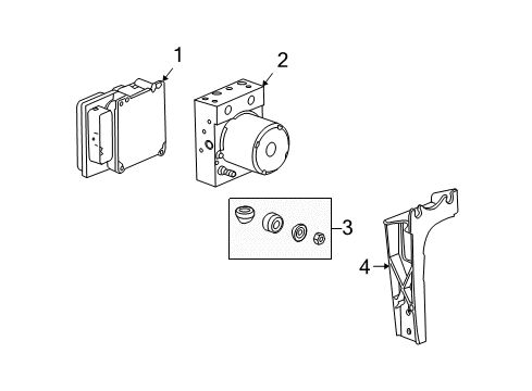 2009 Chevy Corvette ABS Components Diagram