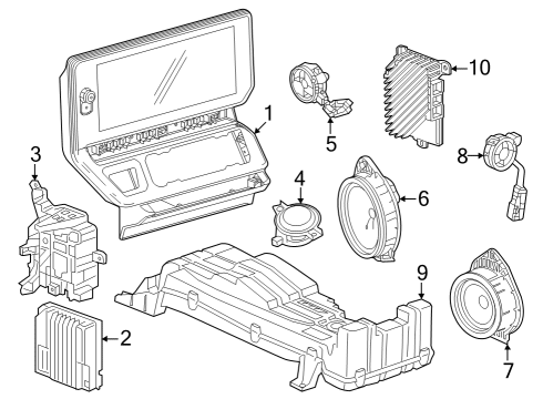 2022 GMC Sierra 1500 Sound System Diagram