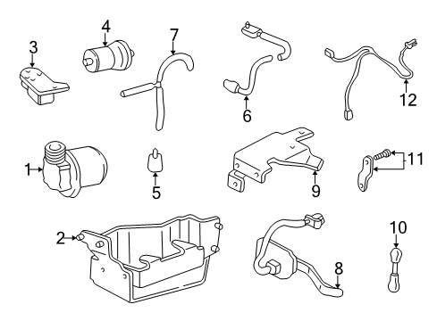 1999 Oldsmobile Bravada Head,Auto Level Control Air Compressor Diagram for 22099177