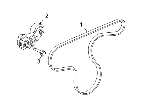 2005 Chevy Colorado Belts & Pulleys, Cooling Diagram