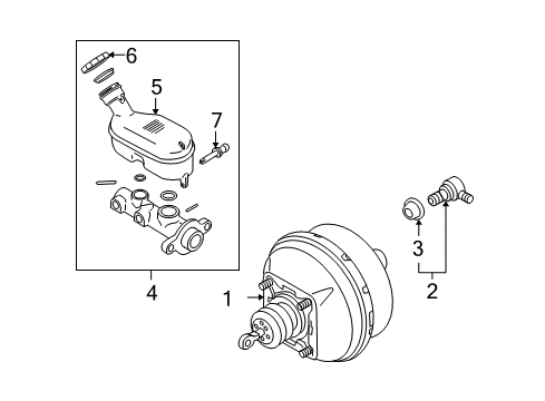 2005 Chevy Uplander Hydraulic System, Brakes Diagram