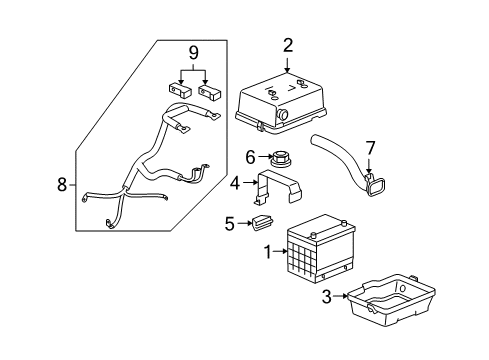 2009 Hummer H3T Battery Diagram