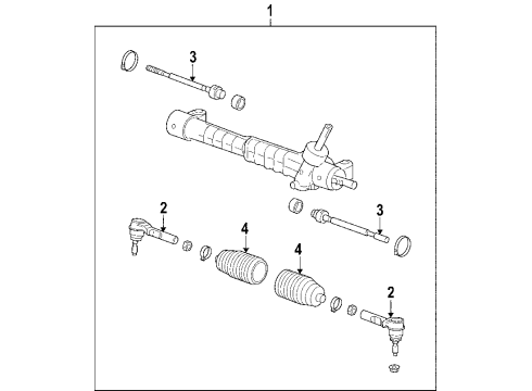 2007 Chevy Malibu Steering Column & Wheel, Steering Gear & Linkage Diagram