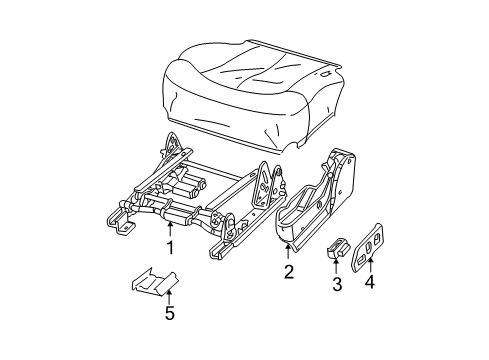 2003 Chevy Avalanche 1500 Tracks & Components Diagram