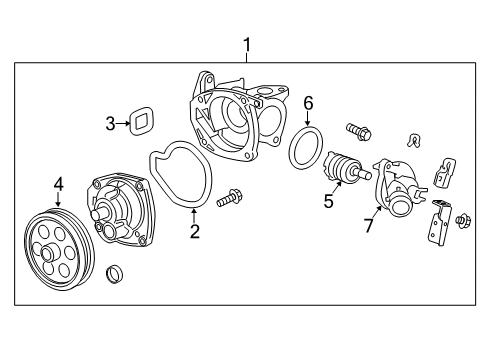 2013 Chevy Malibu Cooling System, Radiator, Water Pump, Cooling Fan Diagram