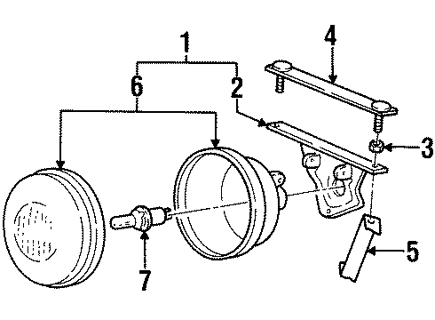 1996 Pontiac Grand Am Bulbs Diagram 1 - Thumbnail