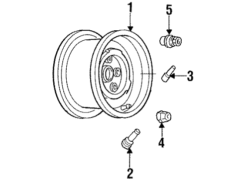 1994 GMC K3500 Wheels, Covers & Trim Diagram 2 - Thumbnail