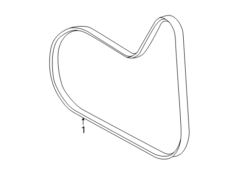 2000 Saturn LS2 Belts & Pulleys Diagram