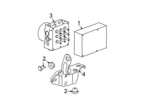 2009 Chevy HHR ABS Components, Electrical Diagram 1 - Thumbnail