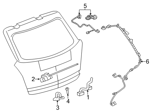 2012 Chevy Captiva Sport Lift Gate Diagram 2 - Thumbnail