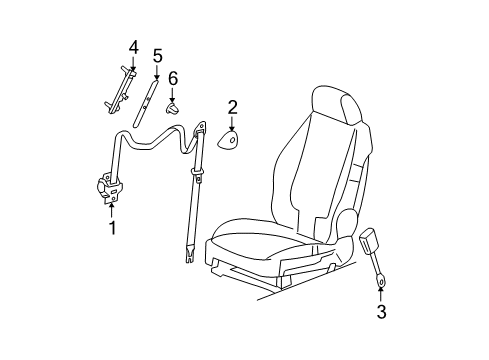 2007 Chevy Malibu Seat Belt Diagram