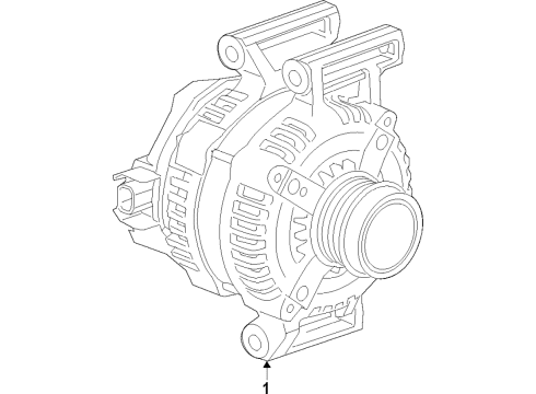 2015 Cadillac CTS Alternator Diagram 1 - Thumbnail