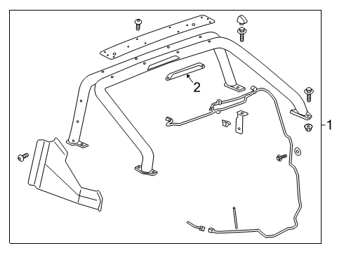 2019 Chevy Silverado 1500 Exterior Trim - Pick Up Box Diagram 28 - Thumbnail