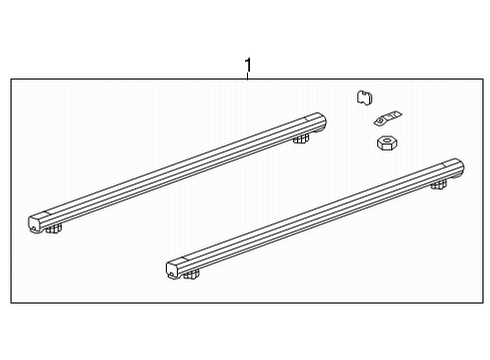 2020 Chevy Silverado 3500 HD Exterior Trim - Pick Up Box Diagram 1 - Thumbnail