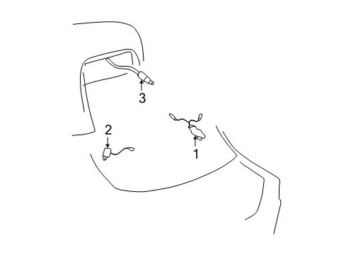 2001 Oldsmobile Alero Coil Assembly, Radio Antenna Module Diagram for 22612230