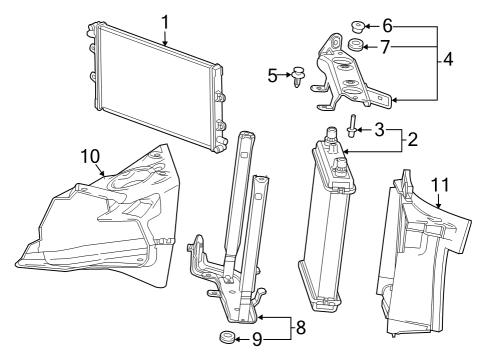 2024 Chevy Camaro Radiator & Components Diagram 3 - Thumbnail