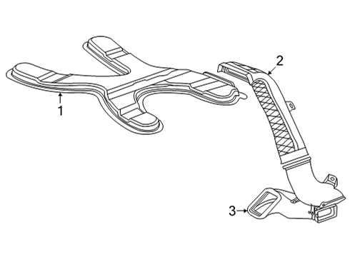 2022 GMC Yukon XL Ducts Diagram