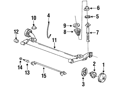 1989 Chevy Beretta Rear Brakes Diagram