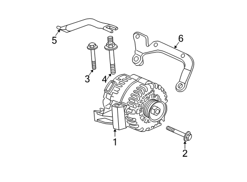 2007 Buick Lucerne Alternator Diagram 2 - Thumbnail