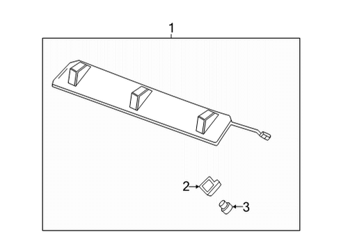 2022 GMC Hummer EV Pickup Roof Lamps - Front Lamps Diagram