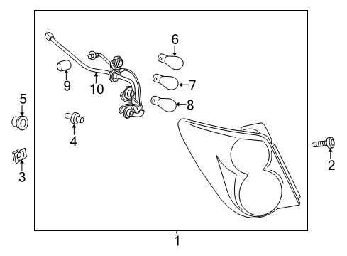 2013 Chevy Sonic Tail Lamps Diagram