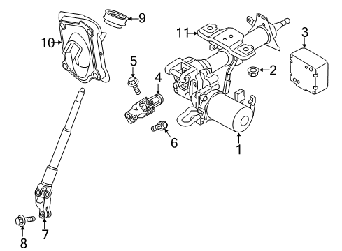 2017 Chevy City Express Controller,Electronic P/S Motor Diagram for 19316472